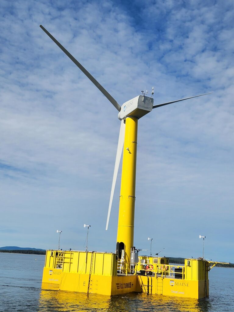 A photo of a wind turbine