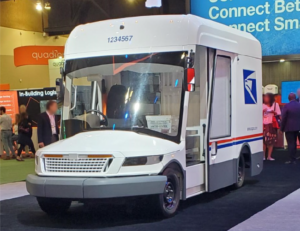 New USPS electric vehicle on display at CES